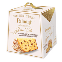 Panettone Gran Velo s rozinkami a glazovanými mandlemi Paluani 1000g